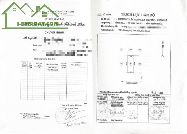 Hạ Giá Còn 58Triệu/m2   dt 145m2 Đất Mặt Tiền Lý Thái Tổ Hòn Xện - Vĩnh Hoà - Nha Trang - 2