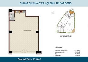 Cho thuê Shophouse - 100m2 tại chung cư HQC Bình Trưng Đông, quận 2. Đối diện trường học - 1