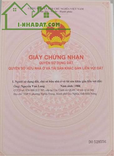 HOT HOT !!!  CHÍNH CHỦ Cần LÔ ĐẤT MẶT TIỀN TẠI Phường Nghĩa Thành -TP. Gia Nghĩa, Đắk Nông - 2