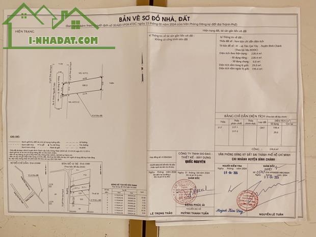 HOT HOT HOT !!! Đất Chính Chủ - Giá Tốt - Bán Nhanh Nền Siêu Đẹp Tại Tân Quý Tây, Bình - 3