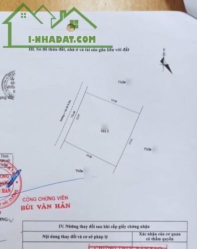 Bán 3 lô đất biệt thự Thiên Phú, Tứ Minh, TP Hải Dương 208m2, mt 13m, vị trí đẹp, giá tốt