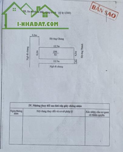 Bán nhà mặt ngõ to Ngô Gia Tự, diện tích 52m 3.5 tầng ô.tô để trong nhà GIÁ 3.64 tỉ - 4