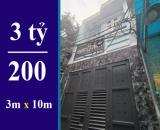 🍀 GIÁ CHỈ 3 TỶ 200 SỞ HỮU CĂN NHÀ 🍀 DT: 3 X 10M, TRỆT + 1 LẦU. HẺM 1041 TRẦN XUÂN SOẠN