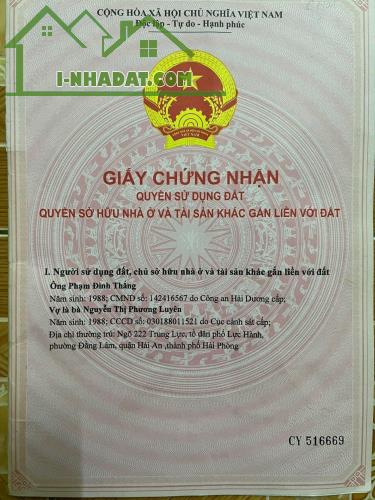 Bán Đất Đấu Giá Sổ Sẵn Giá Tốt Duy Nhất Tại Khúc Trì, Ngọc Sơn, Kiến An, Hải Phòng