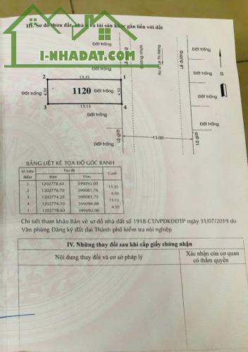 Bán lô đất (4,5x13.5) Lê Thị Riêng khu phân lô 10m Thới An, Q12, giá rẻ 3.98 tỷ