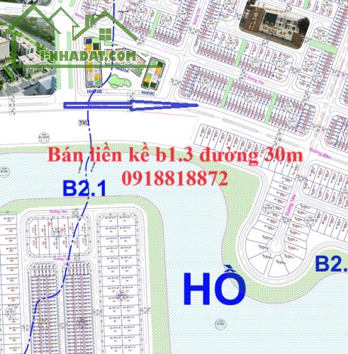 Cần bán lô đất liền kề đường 30 khu B1.3 Thanh Hà Cienco 5