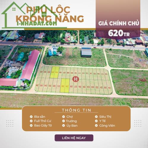 Cặp lô Siêu Đẹp tại Phú Lộc Krông Năng ngay TT Hành Chính mới - 3