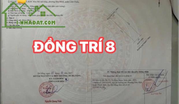 BÁN ĐẤT MT ĐƯỜNG ĐỒNG TRÍ 8-HOÀ KHÁNH NAM-LIÊN CHIỂU