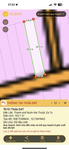 Đất đường N3 Buôn Ju - Đạt Lý ✨Diện tích : 5 x 28,9m TC 60m2 - 2