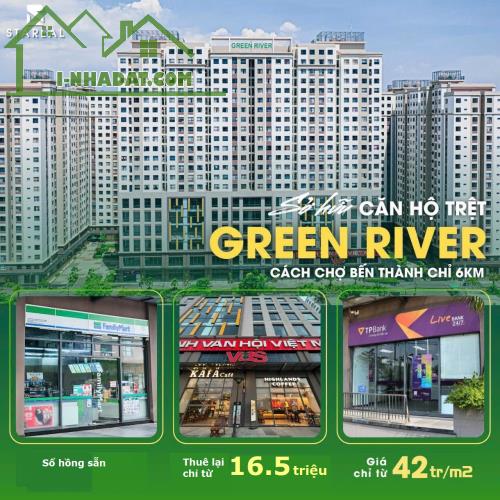 CHO THUÊ, BÁN CĂN HỘ GREEN RIVER Q8 151-183m2 ĐỂ Ở + KINH DOANH (SHOP), VAY 80%