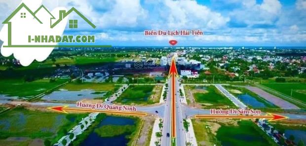 Bán đất mặt bằng 33 Hoằng Ngọc cửa ngõ du lịch Hải Tiến nằm ngay trên tuyến đường bộ ven