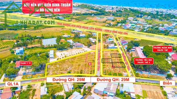 BÁN ĐẤT VEN MẶT BIỂN BÌNH THUẬN 969 TRIỆU/NỀN HUYỆN TUY PHONG VPĐD 76 QUANG TRUNG NHA TRAN