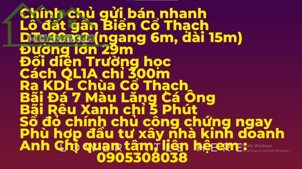 BÁN ĐẤT VEN MẶT BIỂN BÌNH THUẬN 969 TRIỆU/NỀN HUYỆN TUY PHONG VPĐD 76 QUANG TRUNG NHA TRAN - 5