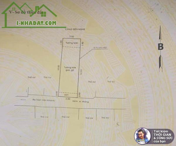 BÁN NHÀ TRẦN VĂN KHÁNH. 47M2. 3.8MX13M. HẺM XE HƠI 4M. NHÀ CŨ TIỆN XÂY MỚI.KHÔNG QUY HOẠCH - 2