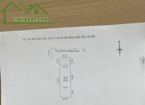 Bán đất tặng nhà cũ mặt đường Hàng Than, Phường Lam Sơn, Tp. Thanh Hoá 62.4m2 giá 5.8 tỷ - 1