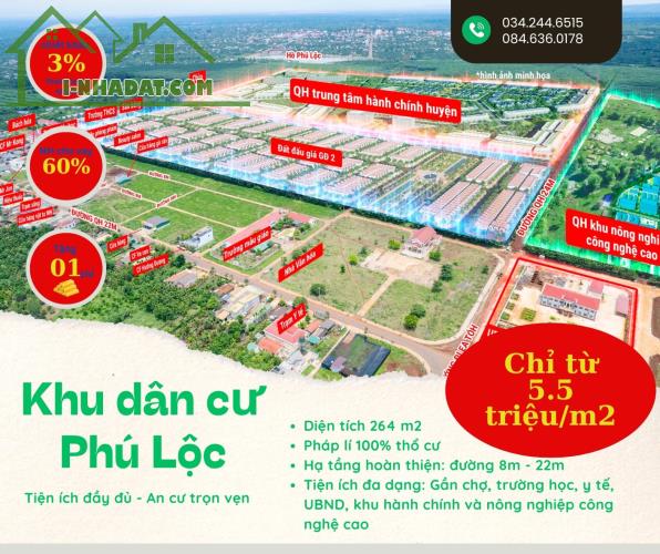 📢 Đầu tháng mới nhận ngay chiết khấu khủng tại KDC Phú Lộc 📢