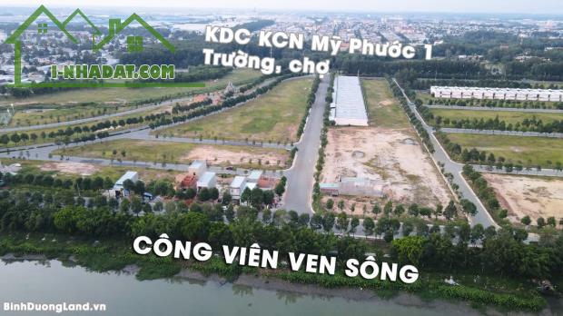 Bán đất Mỹ Phước 4 gần Đại Học Việt Đức sát sông Thị Tính giá chỉ 1tyr 1Xx - 4