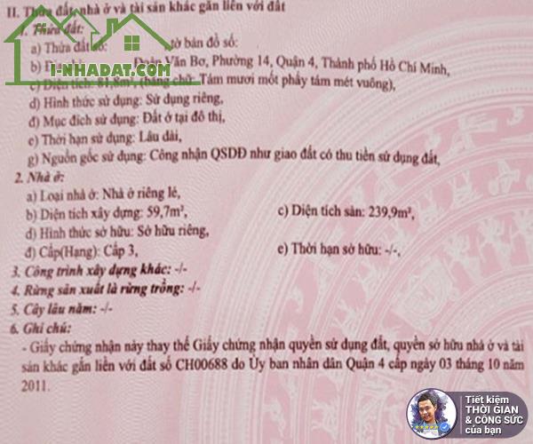 BÁN CĂN HỘ DỊCH VỤ 82M2. HOÀN CÔNG 4 TẦNG. 14 PHÒNG. 50 TRIỆU/THÁNG. HẺM 4M. ĐẤT HIỆN HỮU - 2