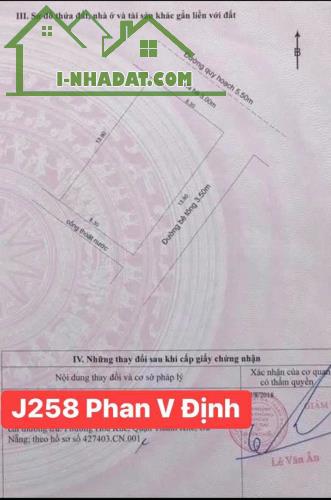 BÁN ĐẤT J258(ngang 8,3m) ĐƯỜNG PHAN VĂN ĐỊNH-HOÀ KHÁNH BẮC-LIÊN CHIỂU