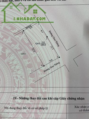 Bán đất Đoan Hạ, Thanh Thủy, 189m2, lô góc, đường btong 5m, cách tỉnh lộ 50m, chỉ nhỉnh tỷ - 3