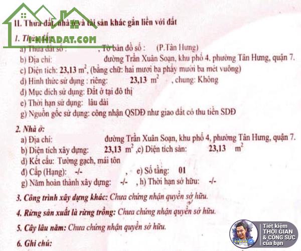 BÁN NHÀ HẺM XE HƠI 5M. 24M2.3MX8M.NHÀ 3 TẦNG BÊ TÔNG CỐT THÉP. 2 PHÒNG NGỦ - 2