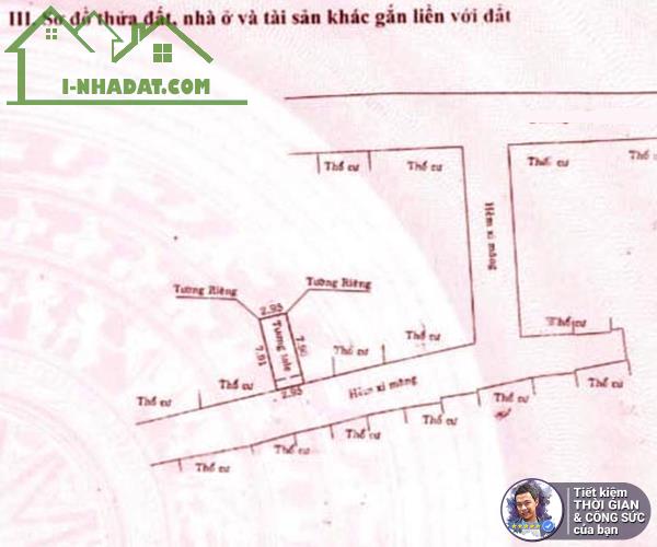 BÁN NHÀ HẺM XE HƠI 5M. 24M2.3MX8M.NHÀ 3 TẦNG BÊ TÔNG CỐT THÉP. 2 PHÒNG NGỦ - 1