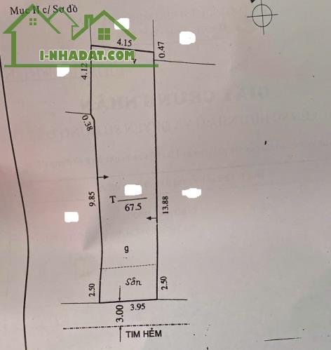 NHÀ 3 TẦNG 68M2 HẺM XE HƠI 1 SẸC THÔNG HÒA BÌNH, NGAY CÔNG VIÊN ĐẦM SEN - 1