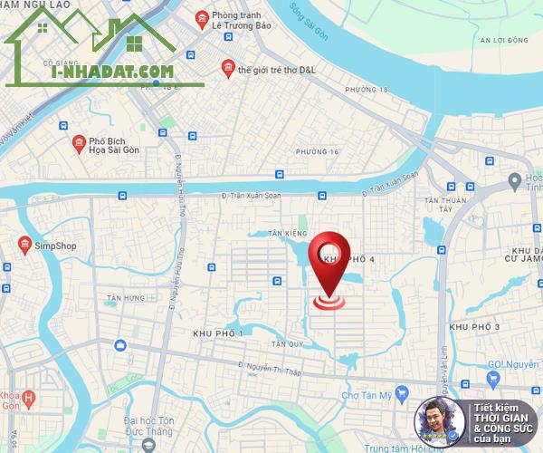 MẶT TIỀN KINH DOANH ĐƯỜNG SỐ 43, P.TÂN QUY. 8.2MX22.5M. NỞ HẬU. 4 TẦNG BTCT. MẶT ĐƯỜNG 14M - 3
