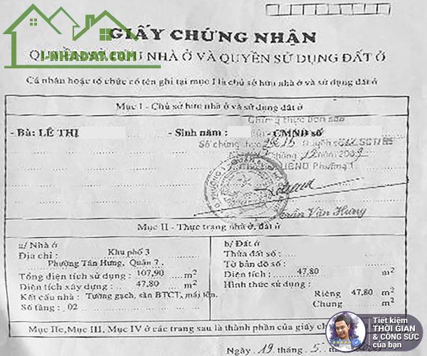 BÁN NHÀ TRẦN XUÂN SOẠN. 48M2. 3 TẦNG. MẶT TIỀN CỰC KHỦNG 8M. HẺM 3M. KHÔNG BỊ QUI HOẠCH - 2