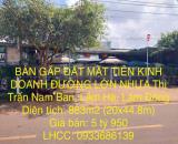 BÁN GẤP ĐẤT MẶT TIỀN KINH DOANH ĐƯỜNG LỚN NHỰA Thị Trấn Nam Ban, Lâm Hà, DT 883m2, Giá