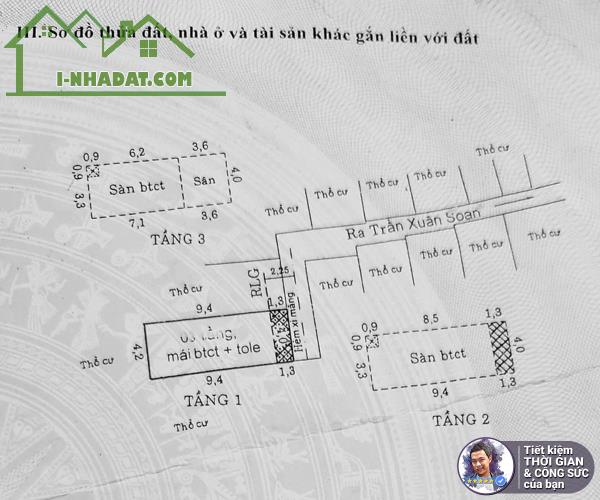BÁN NHÀ TRẦN XUÂN SOẠN. 44M2. 4MX11M. 3 TẦNG. NHÀ ĐẸP NHƯ MỚI. TIỆN ĐI LÀM QUẬN 1 - 1