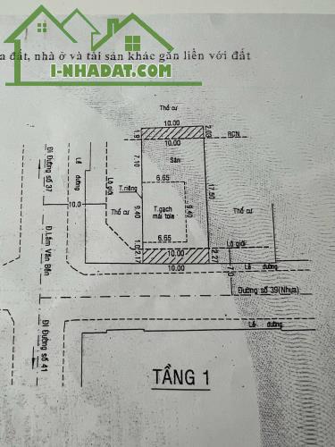 Bán Nhà cấp 4 Mặt Tiền Đường Số P Tân Quy, Quận 7, DT 10X 20, Giá Bán 27 Tỷ,