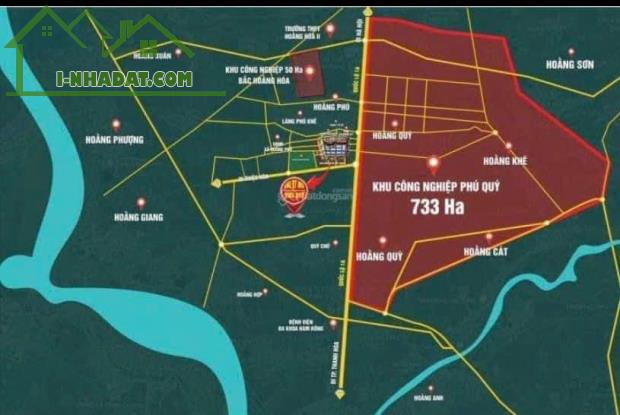 KCN Phú Quý diện tích 733 ha cách tt tp Thanh Hoá 10km .