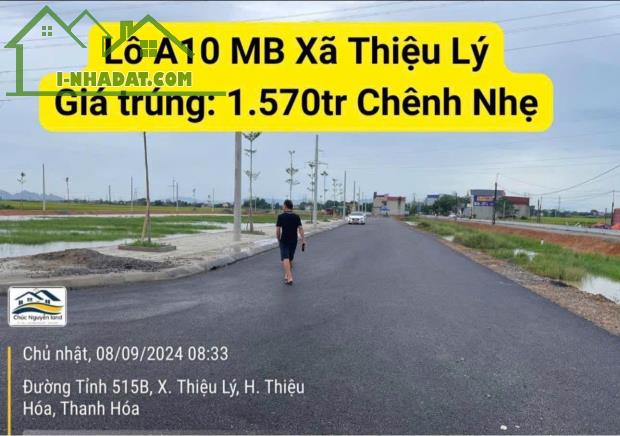 Mặt bằng đường Tỉnh Lộ 515B, xã Thiệu Lý, Thiệu Hoá, Thanh hóa. - 2