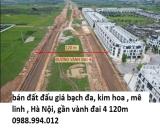 Bán đất đấu giá Bạch Đa, Kim Hoa, Mê Linh, Hà Nội giáp Vành Đai 4. cam kết bán đúng giá