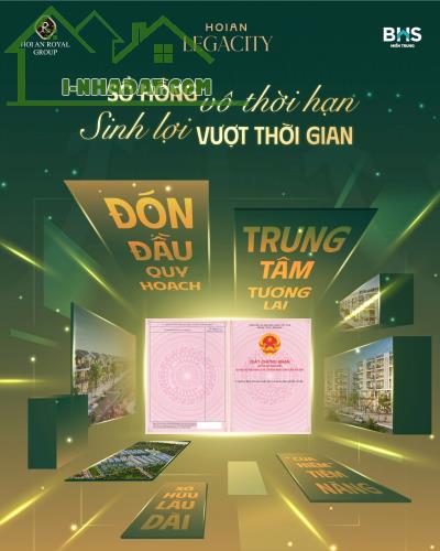 Bán lô đất nền dự án Hội An Legacity, diện tích 168m2, giá 35 triệu/m2, sổ đỏ trao tay