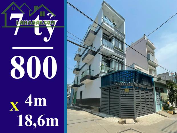 bán nhà hẻm xe hơi nhà bè. dt: 4 x 18,6m, 3 lầu, sân thượng. giá 7 tỷ 800 - 5