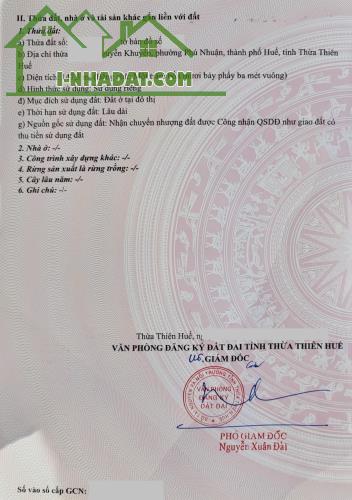 Bán đất 147,3m2 mặt tiền đường Nguyễn Khuyến, phường Phú Nhuận, ngay trung tâm TP Huế - 4