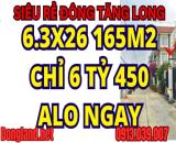 Ngộp Bank giảm 2 tỷ 6,3x26 165m2 6ty450 Tam Đa kế Đông Tăng Long (39tr/m2 Thơm Nhất 2024)