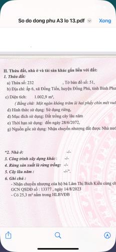 ĐẤT ĐẸP – GIÁ TỐT - CHÍNH CHỦ Cần Bán Đất Chôm Chôm Đồng Tiến, Đồng Phú, Bình Phước - 1