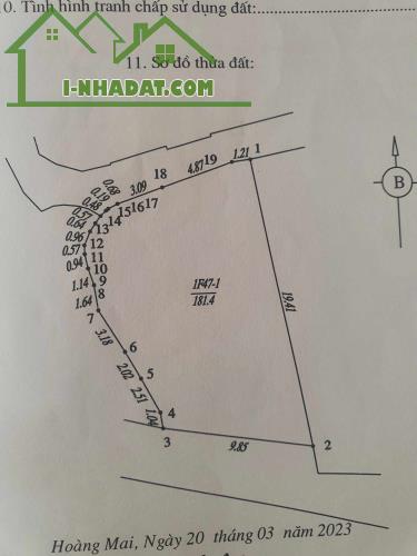 Bán Nhà 163m3T MẶT PHỐ VIEW HỒ MT10m Vỉa Hè 6m Quận Hoàng Mai 59 Tỷ Đền Lừ.