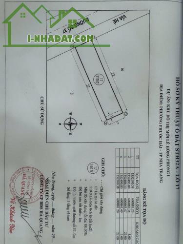 CHÍNH CHỦ. Bán Nhanh Lô Đất. Tại TP Nha Trang, Khánh Hòa - 1