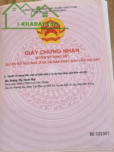 Cần bán nhanh lô đất thôn Châu Thành , Xã Đắk Rũ, Huyện Đắk RLấp, Tỉnh Đắk Nông. - 3