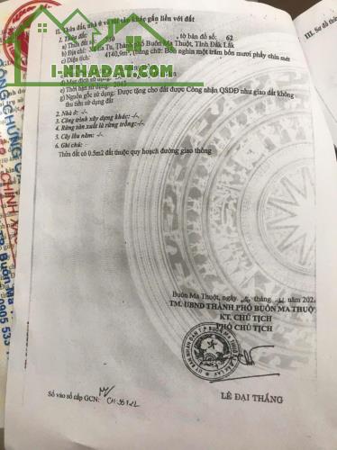 Bán đất sau vườn nhà  giá cả có gì thương lượng lại- Đường Buôn Krông A, Xã Ea Tu, Buôn - 2