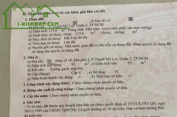 Bán nhà phố căn góc 2 Mặt Tiền Đường ô tô thông phường Thạnh Mỹ Lợi Quận 2 LH 0903034123