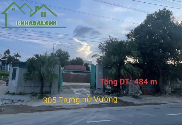 Bán 484m Đất Mặt Tiền Đường Trưng Nữ Vương. Giá chỉ 12,x triệu/m2