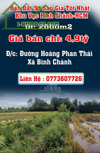 Chính Chủ Bán Đất Sổ Sẵn Giá Tốt Nhất Khu Vực Bình Chánh-HCM