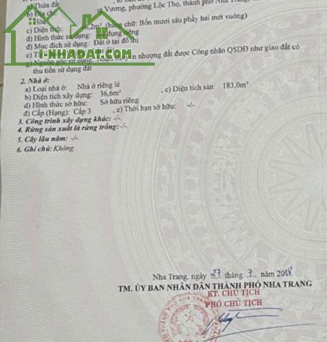 BÁN NHÀ 4 TẦNG HẺM HÙNG VƯƠNG, PHỐ TÂY, NHA TRANG, GẦN BIỂN GIÁ BÁN NHANH 6,9 TỶ - 1