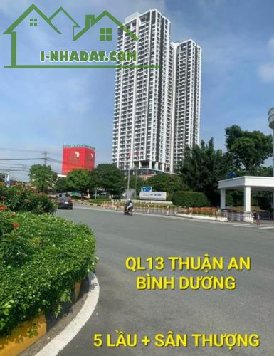 Cho thuê Nhà 308m2 6 tầng 100tr/t QL13 Thuận An Bình Dương