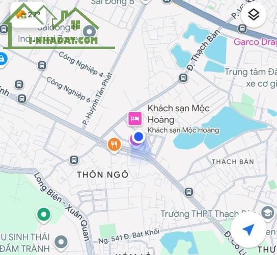 Bán Đất Tái Định Cư X6 Thạch Bàn 100m2 MT 6.8m, View Vườn Hoa, Ô Tô Tránh - 2